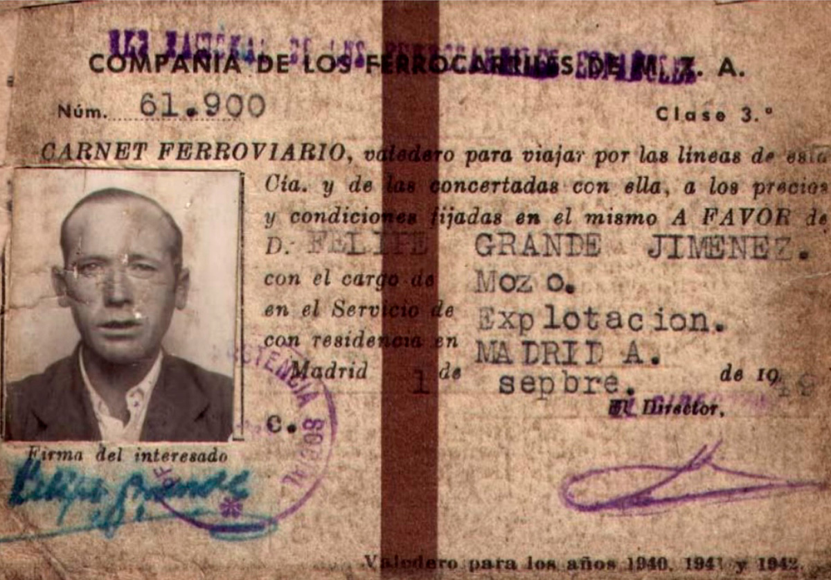 Carnet de Renfe del pare d’Ana Grande