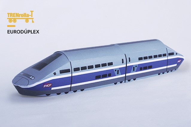 Construeix el teu tren EURODÚPLEX amb el TRENrolla-T!