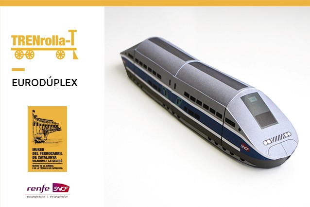 Construeix el teu tren EURODÚPLEX amb el TRENrolla-T!